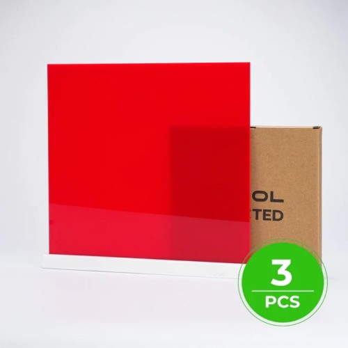 xTool Select 3mm Acrylic Sheets 3 pcs True Red